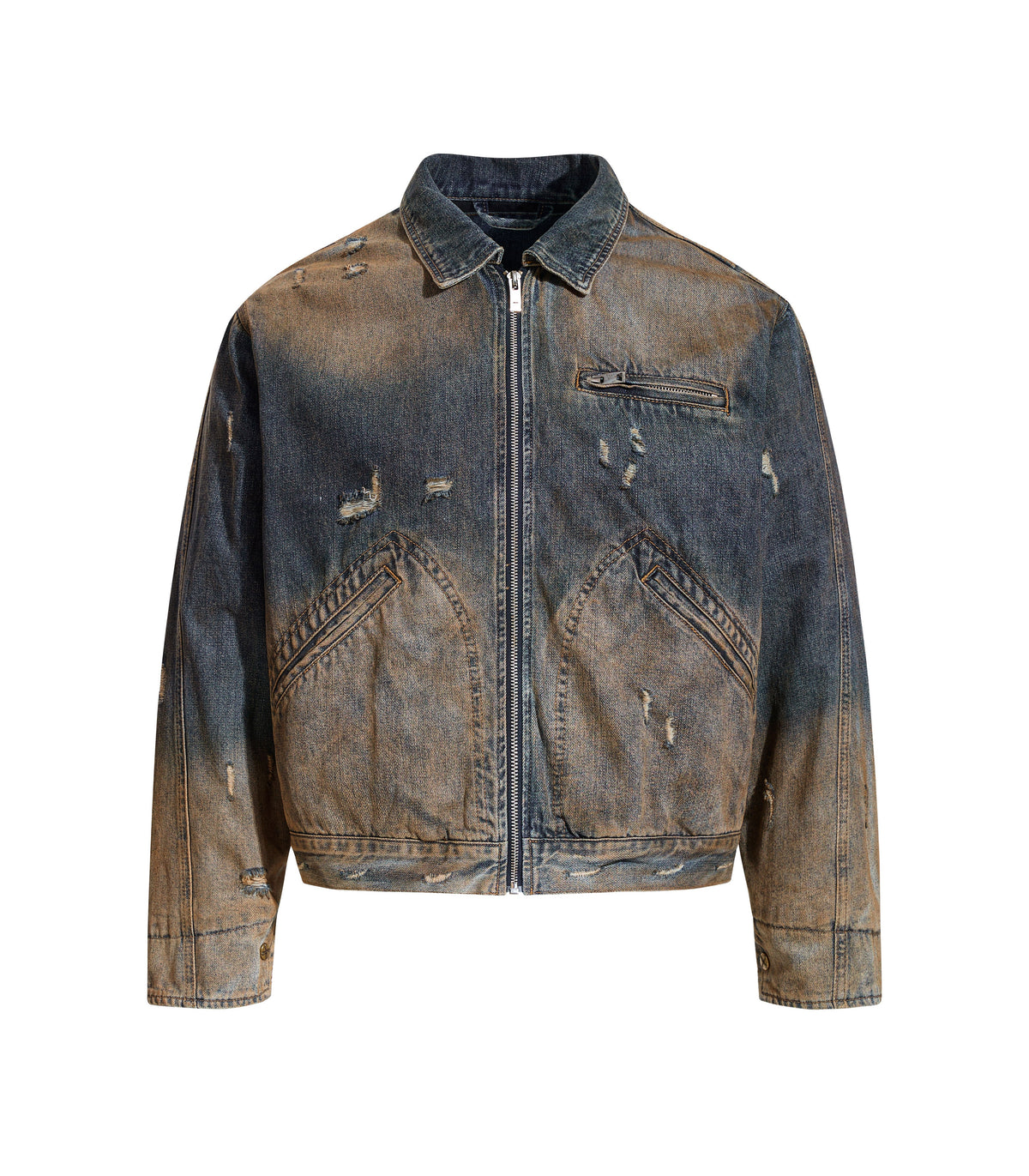 UNDEVELOPED MUD WAX DENIM JACKET - AVBL MRKT (1)