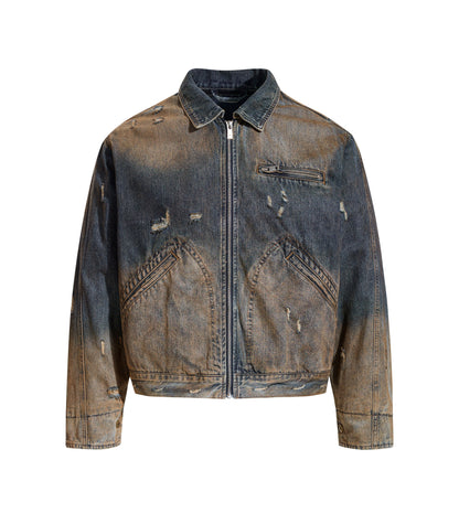 UNDEVELOPED MUD WAX DENIM JACKET - AVBL MRKT (1)