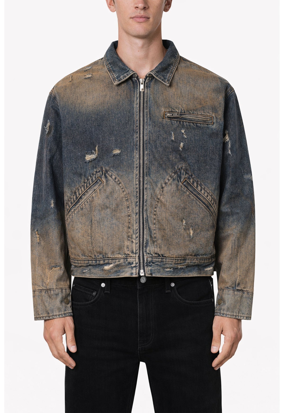 UNDEVELOPED MUD WAX DENIM JACKET - AVBL MRKT (2)