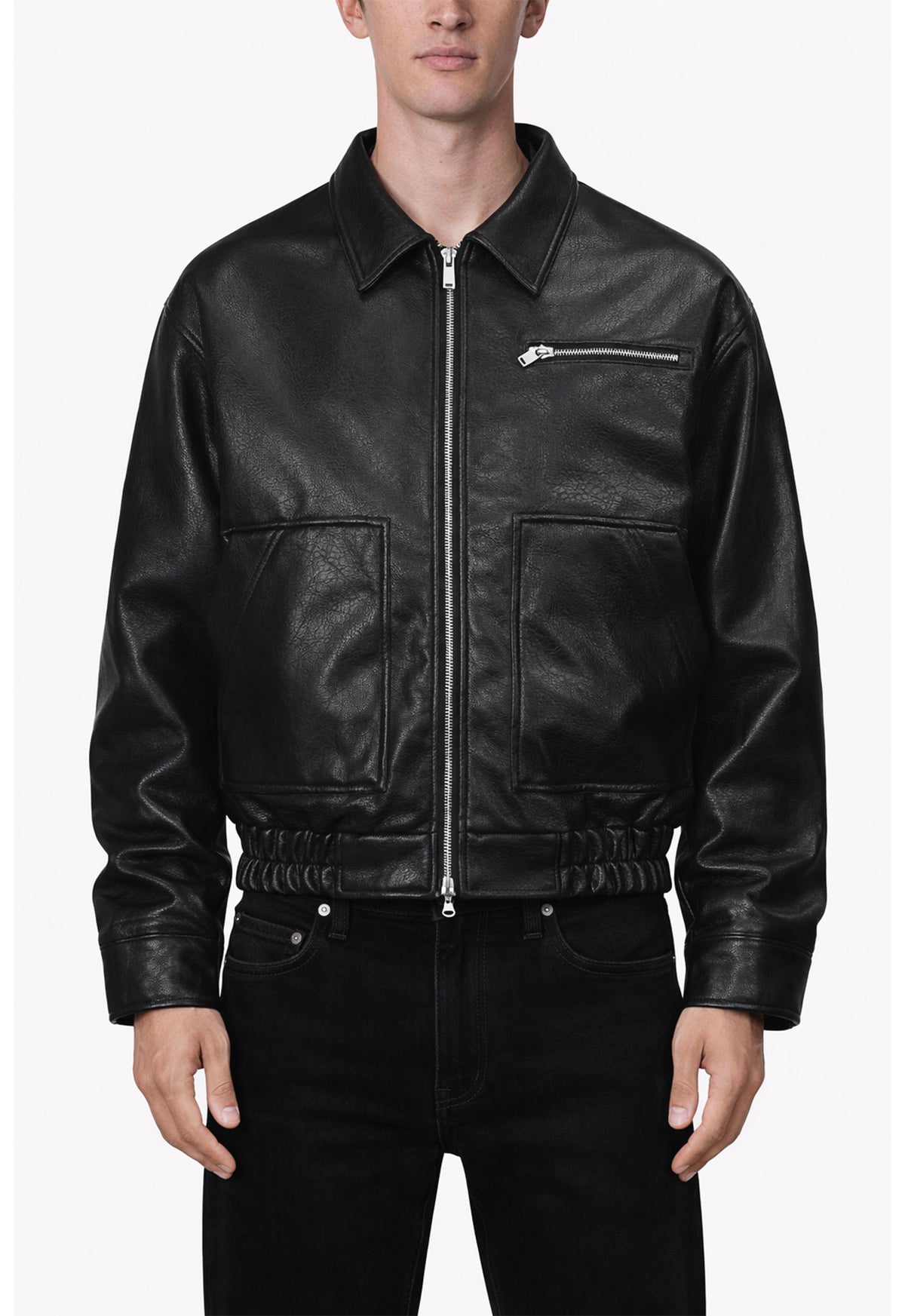 UNDEVELOPED NOIR BIKER JACKET - AVBL MRKT (2)