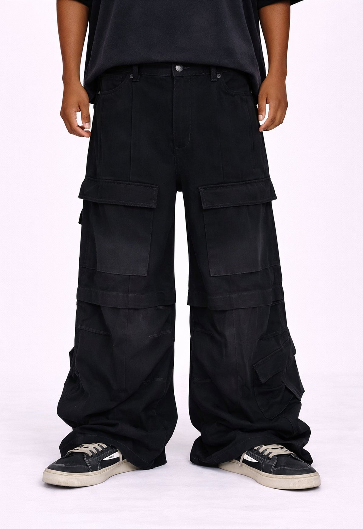 UNDEVELOPED NOIR CONVERT CARGO DENIM - AVBL MRKT (2)