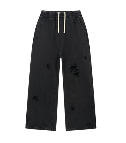 UNDEVELOPED NOIR DESTROYED SWEATPANTS - AVBL MRKT (1)