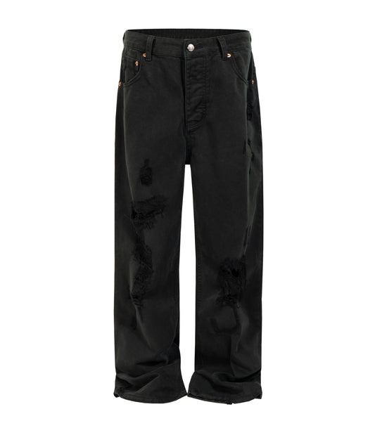 UNDEVELOPED NOIR DESTROYED WORK PANTS - AVBL MRKT (1)