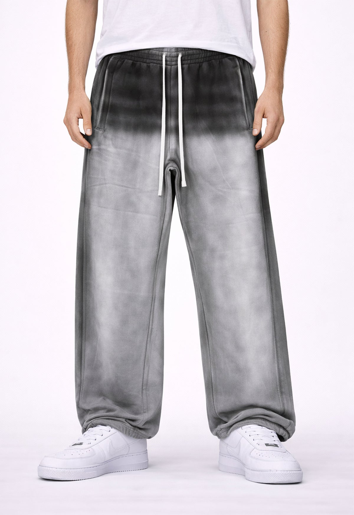 UNDEVELOPED NOIR DIPPED SWEATPANTS - AVBL MRKT (2)