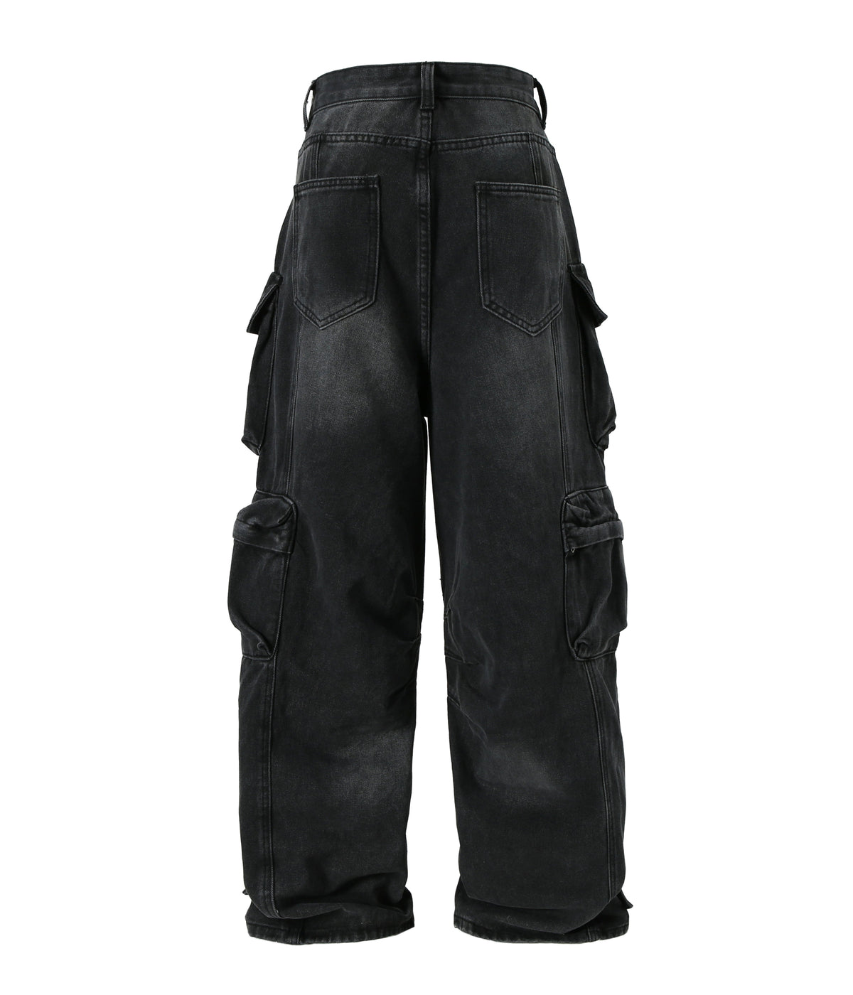 UNDEVELOPED NOIR DISTRESSED CARGO DENIM - AVBL MRKT (2)
