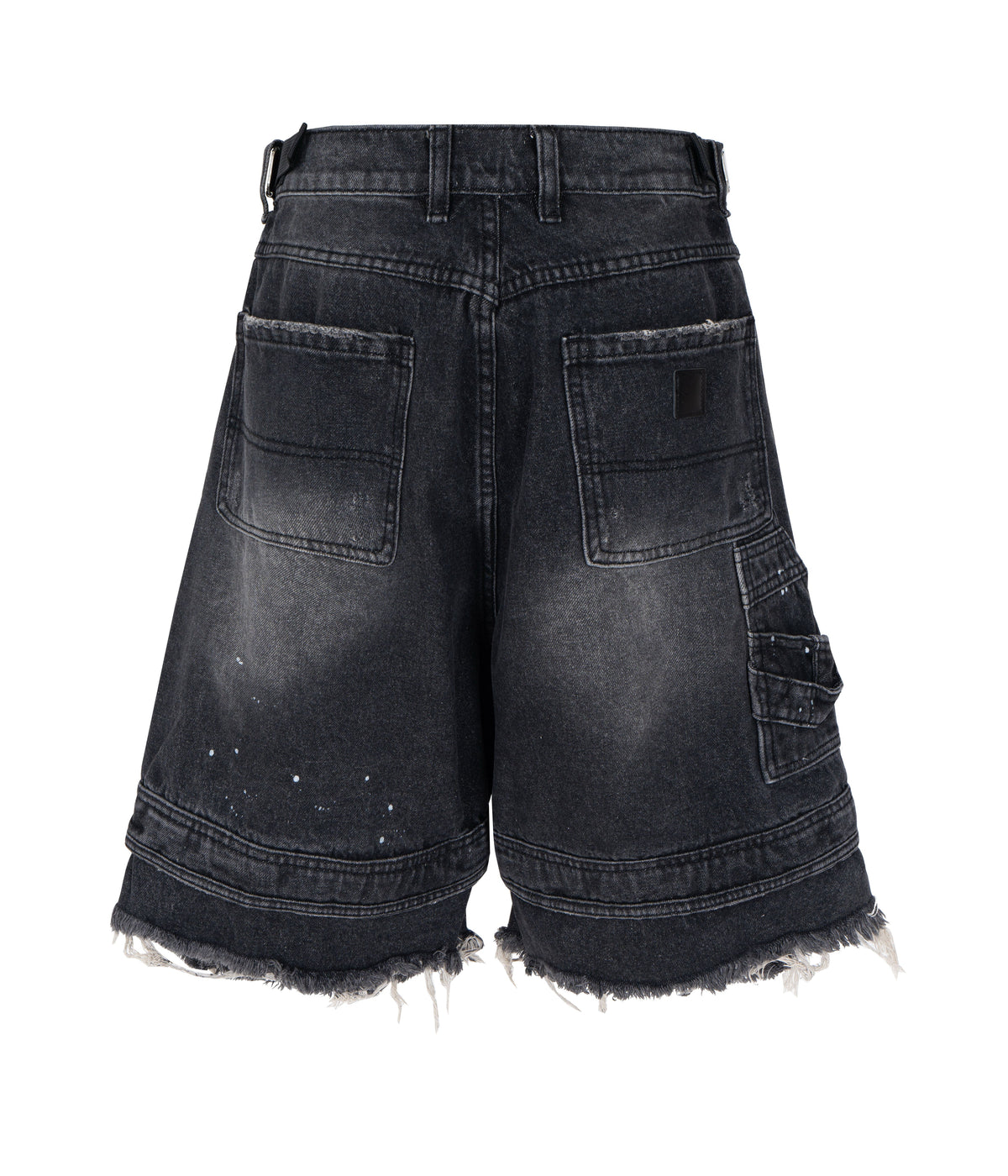 UNDEVELOPED NOIR DISTRESSED CARGO SHORTS - AVBL MRKT (3)