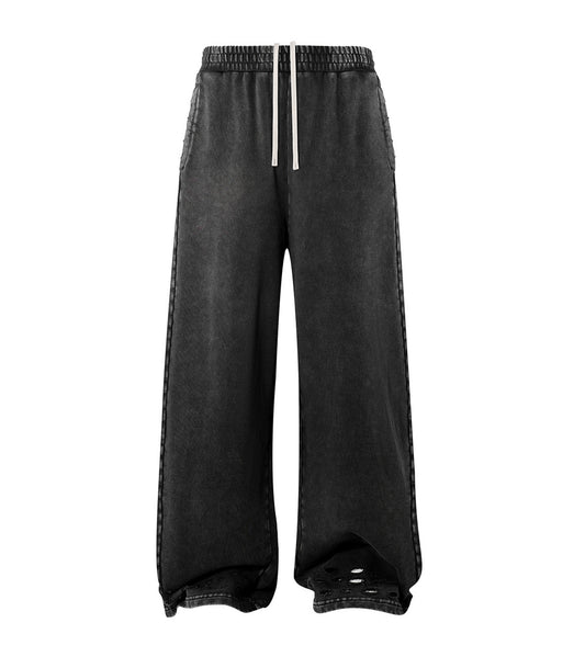 UNDEVELOPED NOIR DISTRESSED SWEATPANTS - AVBL MRKT (1)