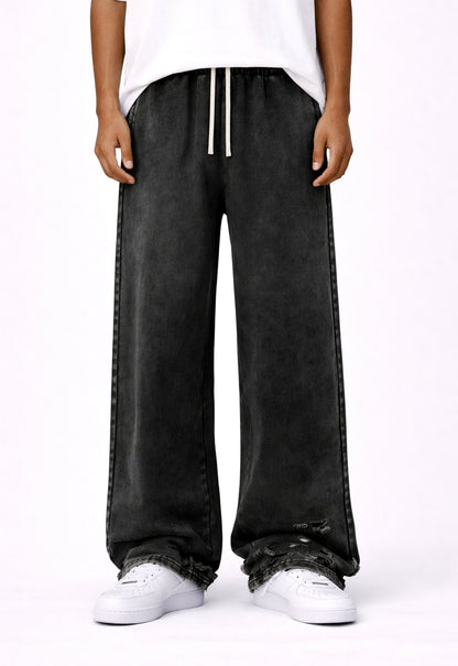UNDEVELOPED NOIR DISTRESSED SWEATPANTS - AVBL MRKT (2)