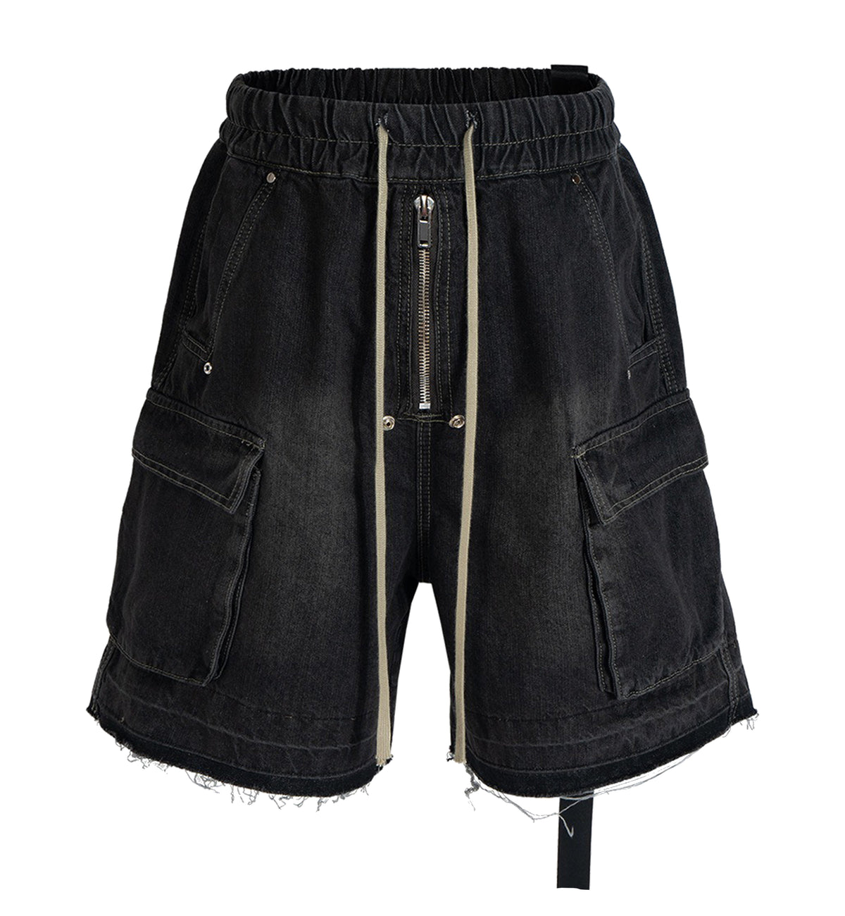 UNDEVELOPED NOIR DRAWSTRING DENIM CARGO - AVBL MRKT (1)
