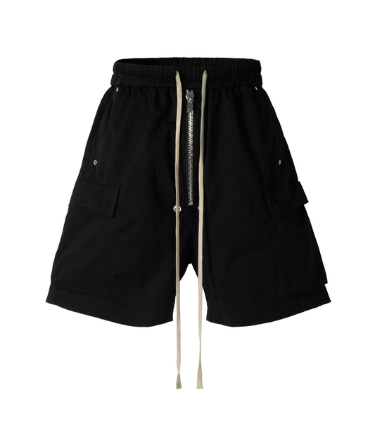 UNDEVELOPED NOIR DRAWSTRING SHORTS - AVBL MRKT (1)
