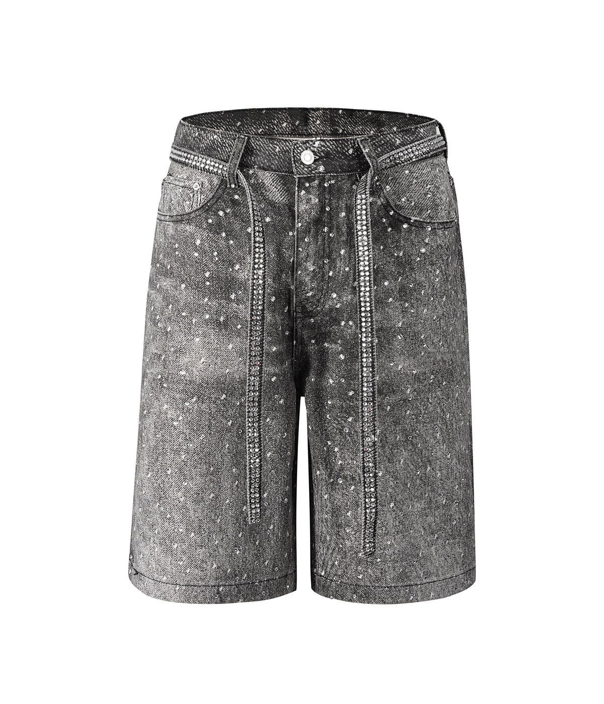 UNDEVELOPED NOIR RHINESTONE SHORTS - AVBL MRKT (1)