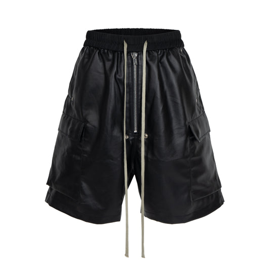UNDEVELOPED NOIR SHINE CARGO SHORTS - AVBL MRKT (1)