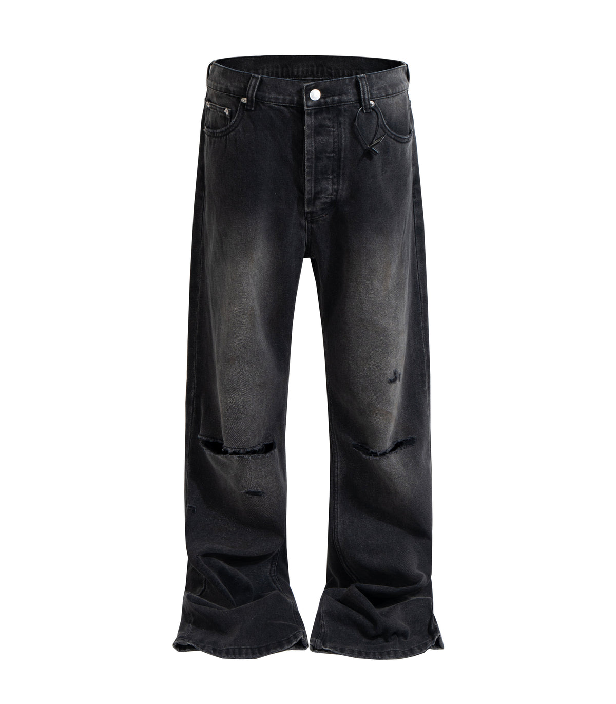 UNDEVELOPED NOIR SPLIT KNEE DENIM - AVBL MRKT (2)