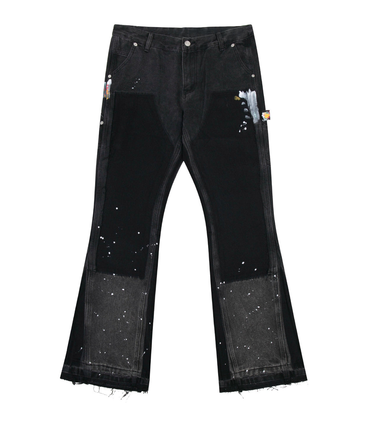 UNDEVELOPED NOIR SPLIT PAINTERS DENIM - AVBL MRKT (1)
