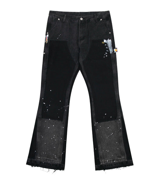 UNDEVELOPED NOIR SPLIT PAINTERS DENIM - AVBL MRKT (1)