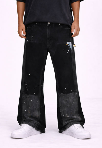 UNDEVELOPED NOIR SPLIT PAINTERS DENIM - AVBL MRKT (2)