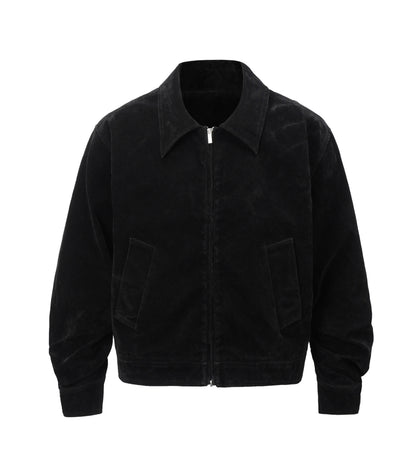 UNDEVELOPED NOIR SUEDE WORK JACKET - AVBL MRKT (1)
