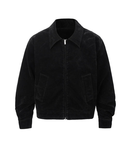 UNDEVELOPED NOIR SUEDE WORK JACKET - AVBL MRKT (1)