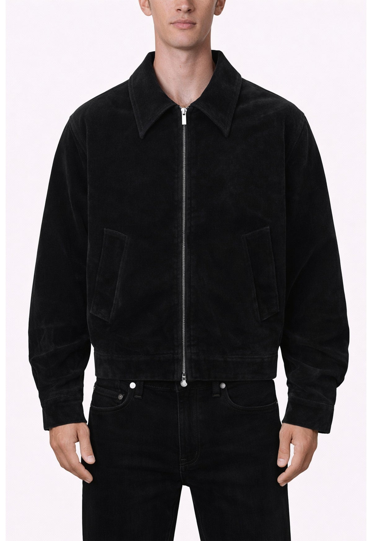 UNDEVELOPED NOIR SUEDE WORK JACKET - AVBL MRKT (2)