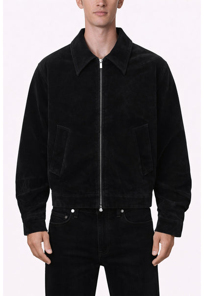 UNDEVELOPED NOIR SUEDE WORK JACKET - AVBL MRKT (2)