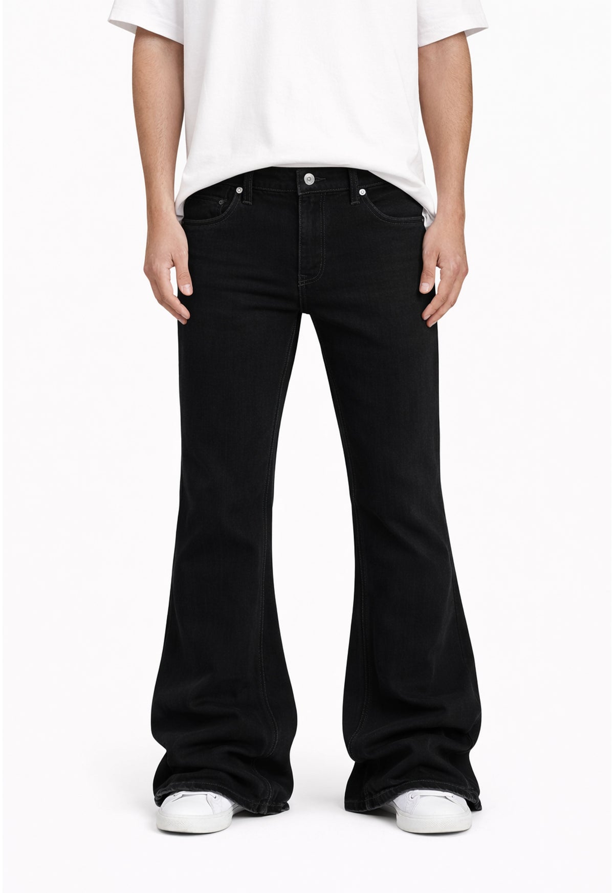 UNDEVELOPED NOIR WIDEBOY FLARE DENIM - AVBL MRKT (2)