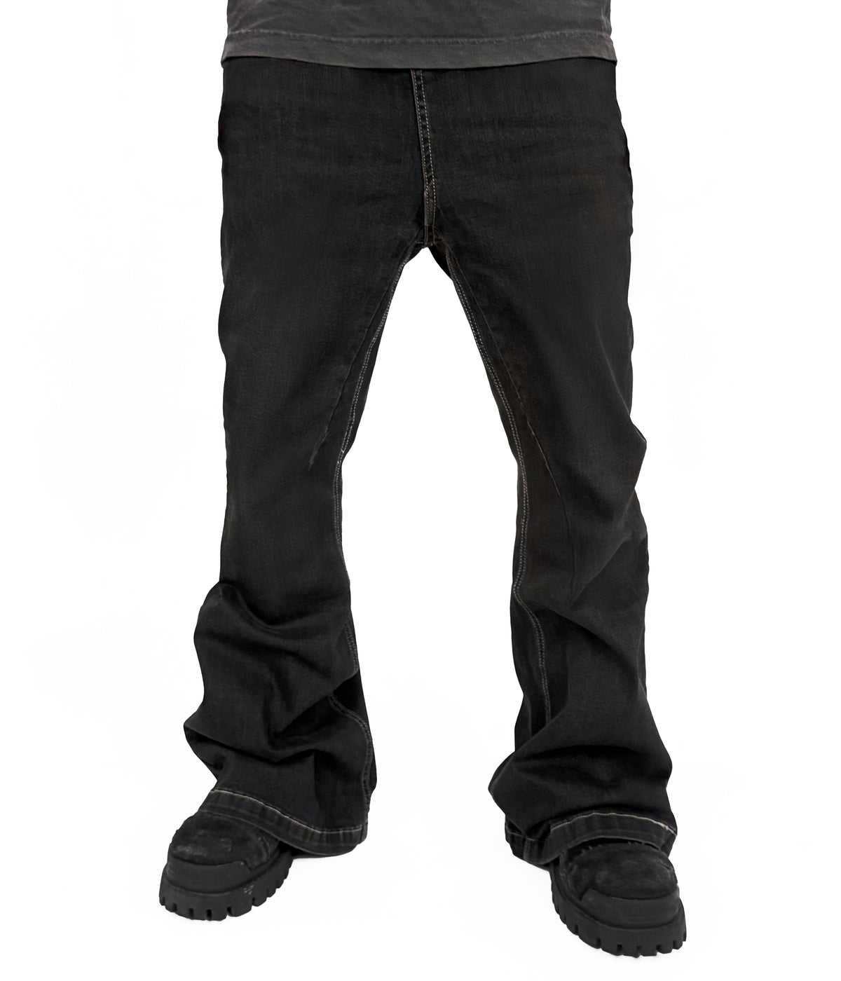 UNDEVELOPED NOIR WIDEBOY FLARE DENIM (UNISEX) - AVBL MRKT (3)