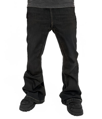 UNDEVELOPED NOIR WIDEBOY FLARE DENIM (UNISEX) - AVBL MRKT (3)