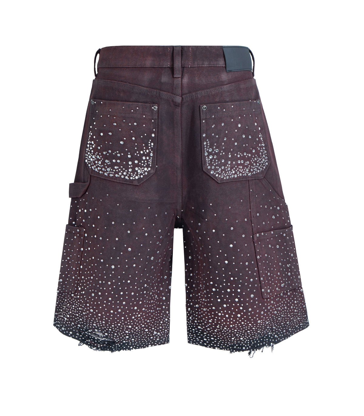 UNDEVELOPED OXBLOOD RHINESTONE SHORTS - AVBL MRKT (2)