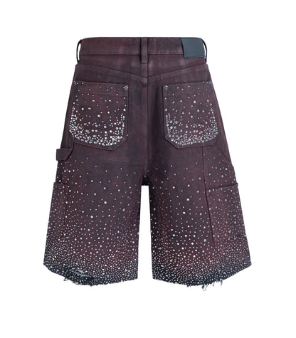 UNDEVELOPED OXBLOOD RHINESTONE SHORTS - AVBL MRKT (2)