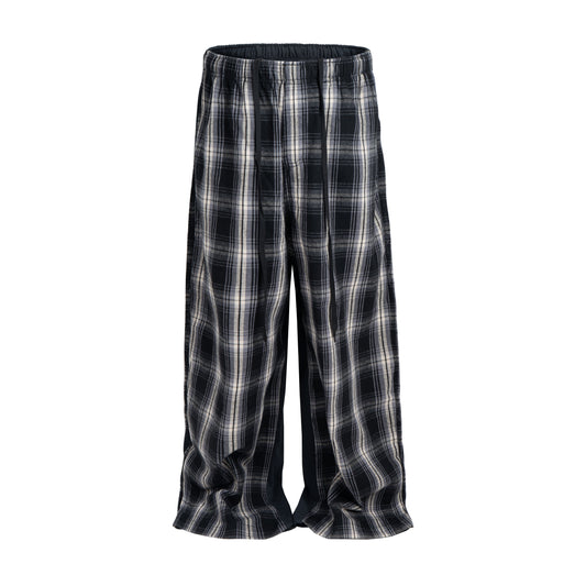 UNDEVELOPED PLAID SPLIT SWEATPANTS - AVBL MRKT (1)