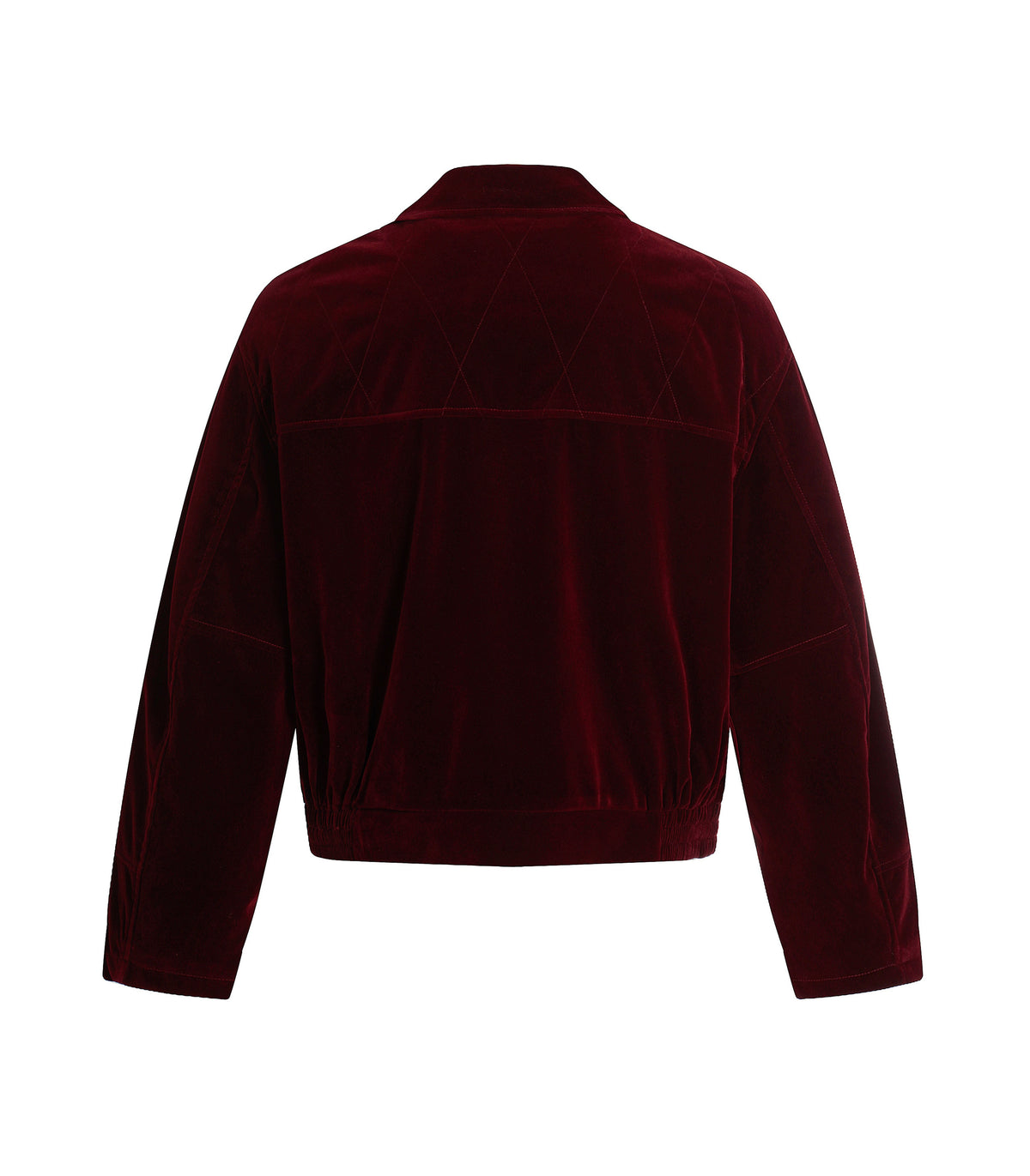 UNDEVELOPED RED SUEDE GEMSTONE JACKET - AVBL MRKT (2)