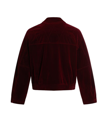 UNDEVELOPED RED SUEDE GEMSTONE JACKET - AVBL MRKT (2)