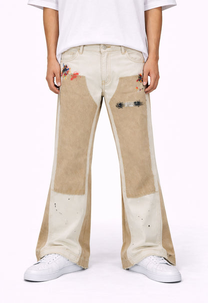 UNDEVELOPED SAND SPLIT PAINTERS DENIM - AVBL MRKT (2)