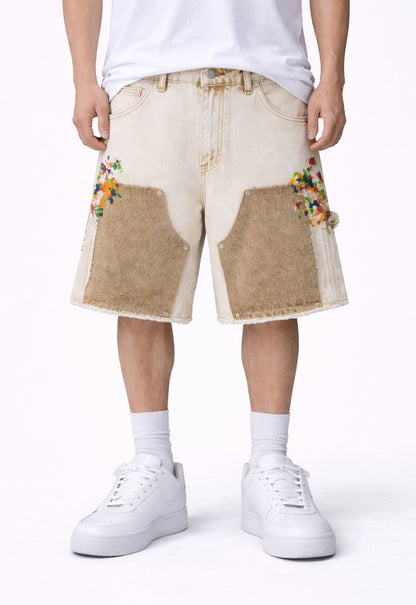 UNDEVELOPED SAND SPLIT PAINTERS SHORTS - AVBL MRKT (2)