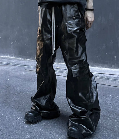 UNDEVELOPED SHINE DRAWSTRING CARGO PANTS - AVBL MRKT (4)