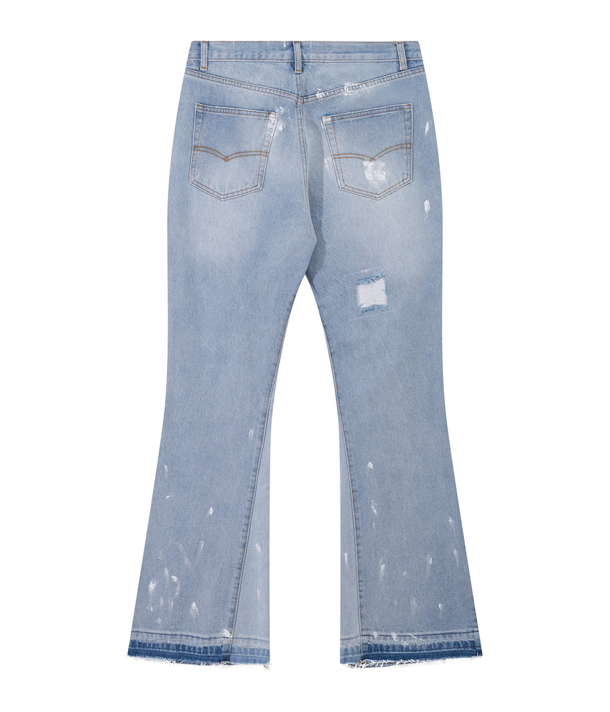 UNDEVELOPED SKY DISTRESSED SPLIT FLARE DENIM - AVBL MRKT (3)