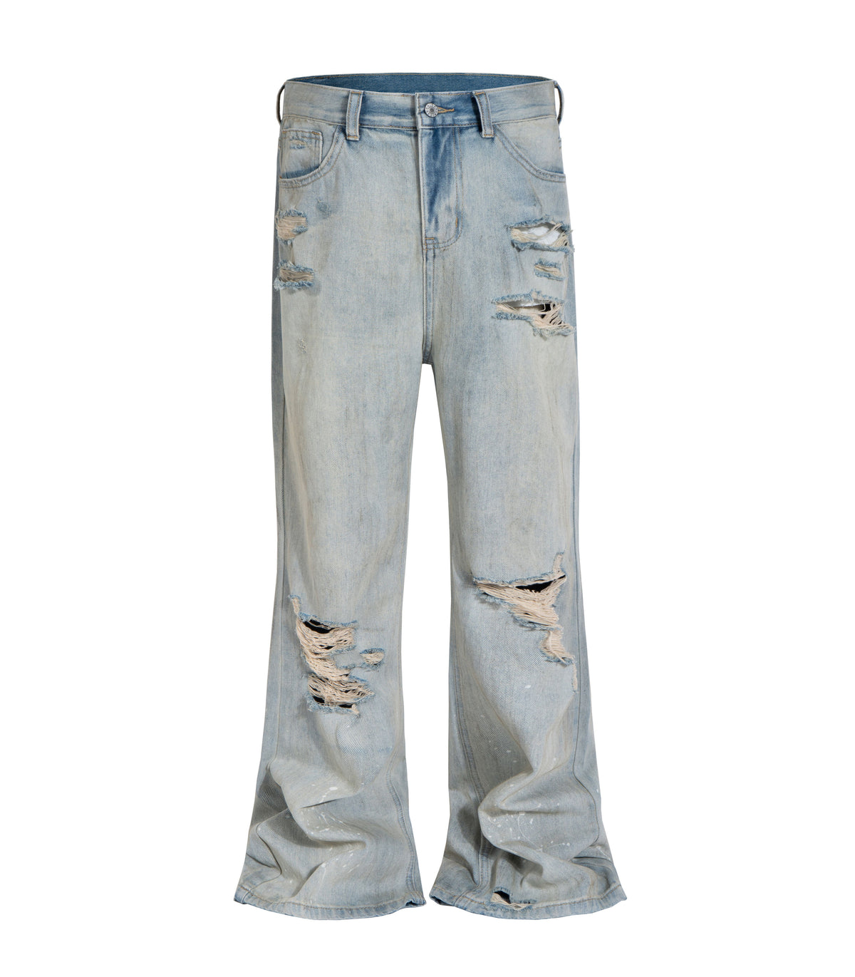 UNDEVELOPED STONE DESTRUCTION FLARE DENIM - AVBL MRKT (1)