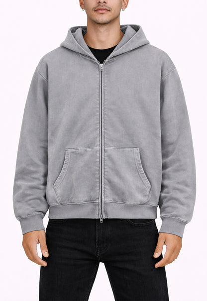 UNDEVELOPED STONE VINTAGE WASH ZIP HOODIE - AVBL MRKT (2)