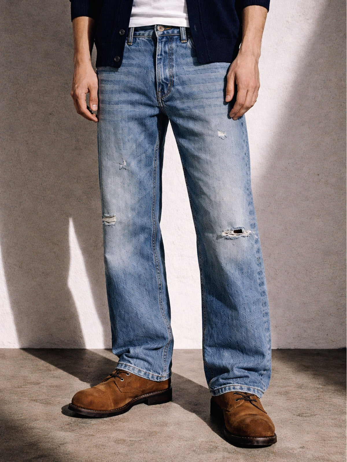 UNDEVELOPED STONE WASH DISTRESSED BOOTCUT DENIM - AVBL MRKT (2)