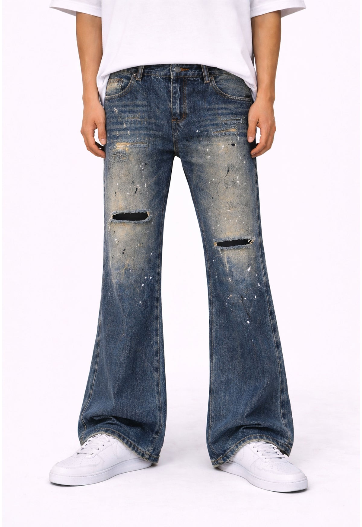 UNDEVELOPED SUTURE PAINTER FLARE DENIM - AVBL MRKT (2)
