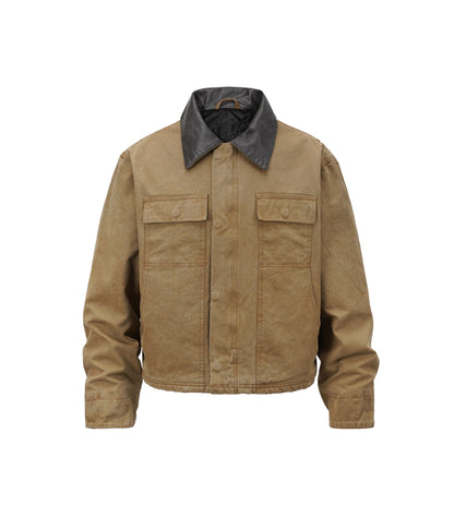 UNDEVELOPED TAN SUEDE WORK JACKET - AVBL MRKT (1)
