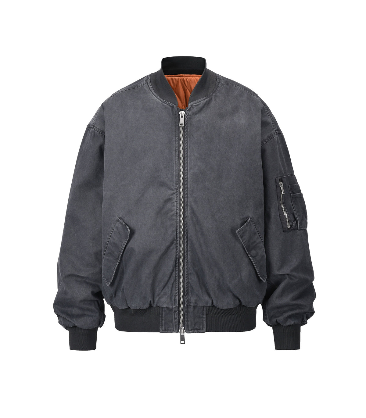 UNDEVELOPED VINTAGE BOMBER JACKET MA1 [BLACK] - AVBL MRKT (1)