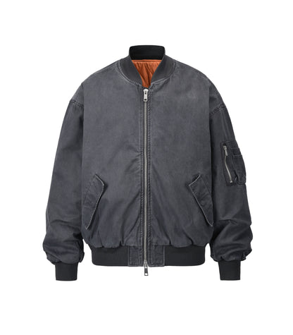 UNDEVELOPED VINTAGE BOMBER JACKET MA1 [BLACK] - AVBL MRKT (1)