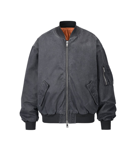 UNDEVELOPED VINTAGE BOMBER JACKET MA1 [BLACK] - AVBL MRKT (1)