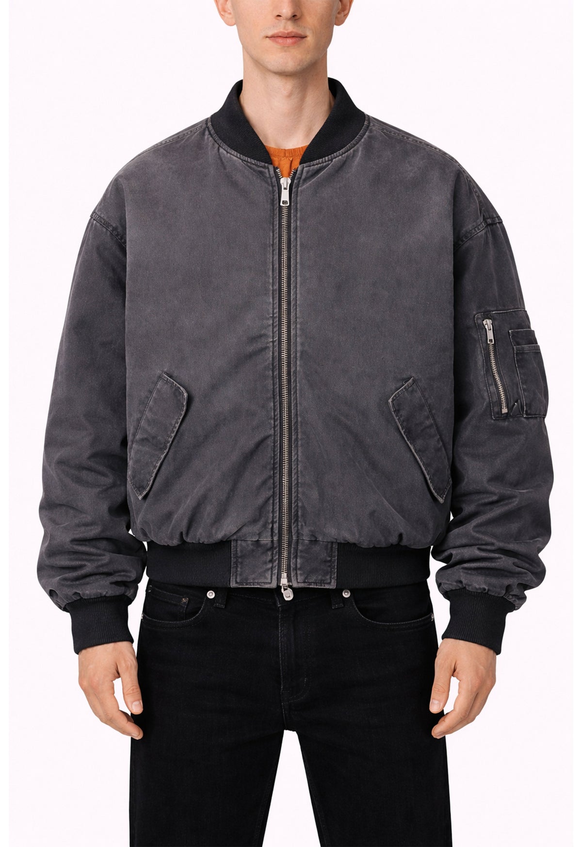 UNDEVELOPED VINTAGE BOMBER JACKET MA1 [BLACK] - AVBL MRKT (2)