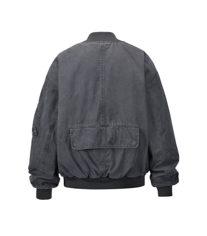 UNDEVELOPED VINTAGE BOMBER JACKET MA1 [BLACK] - AVBL MRKT (3)