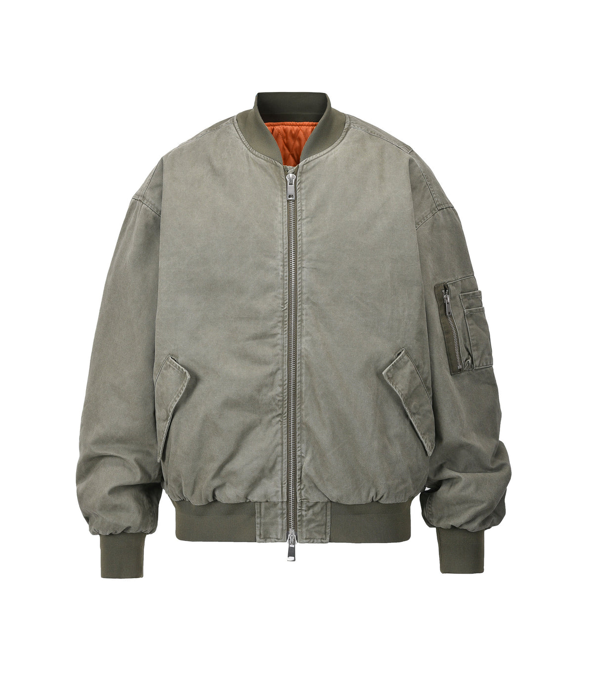 UNDEVELOPED VINTAGE BOMBER JACKET MA1 [OLIVE] - AVBL MRKT (1)