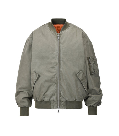 UNDEVELOPED VINTAGE BOMBER JACKET MA1 [OLIVE] - AVBL MRKT (1)