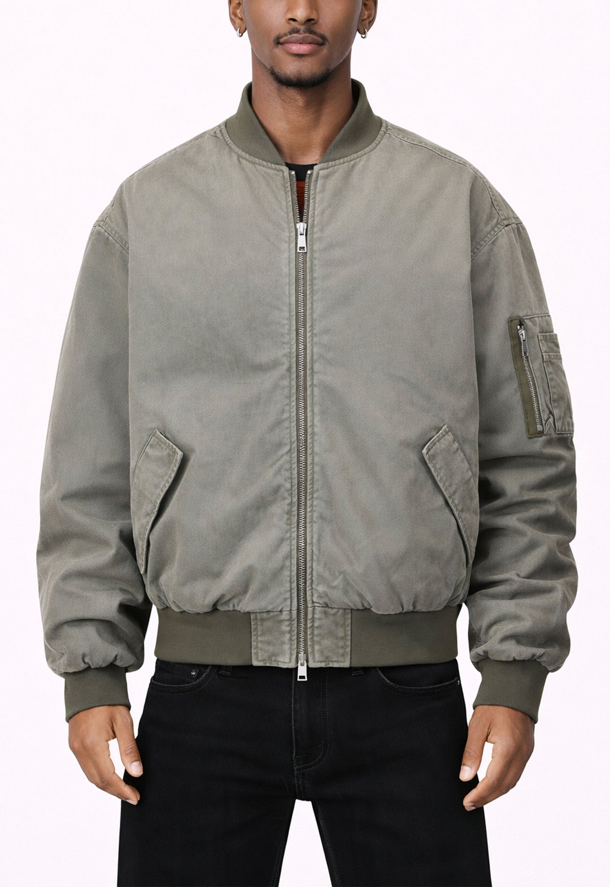 UNDEVELOPED VINTAGE BOMBER JACKET MA1 [OLIVE] - AVBL MRKT (2)
