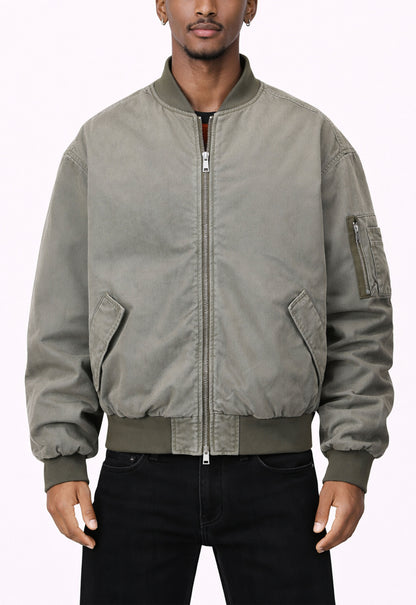 UNDEVELOPED VINTAGE BOMBER JACKET MA1 [OLIVE] - AVBL MRKT (2)